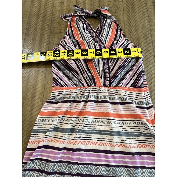 Athleta Pack Everywhere Striped Halter Dress Women's SZ 4P - Picture 5 of 13